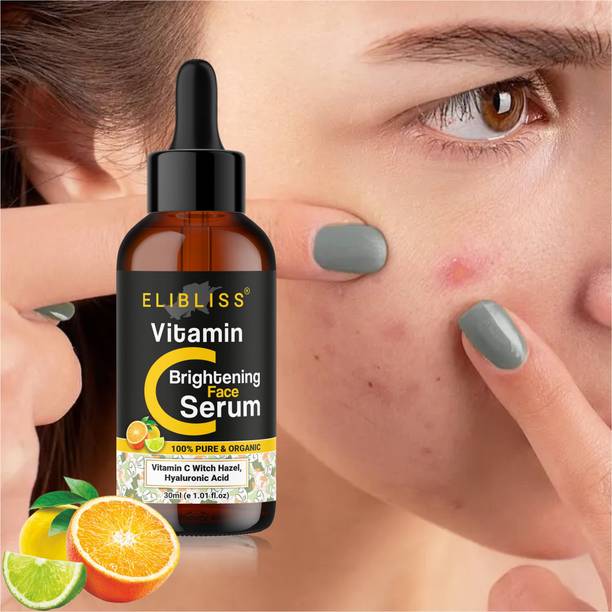 ELIBLISS Vitamin C Face Serum for Brightening, Anti-Aging, Spotless Skin, Sun Protection