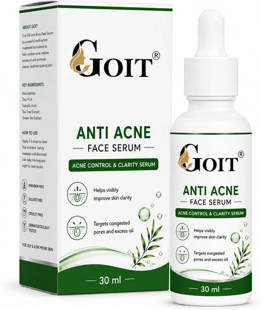 goit Anti Acne Face Serum | Acne Control & Clarity Face Serum | Lightweight Daily Facial Serum for Oily & Acne-Prone Skin