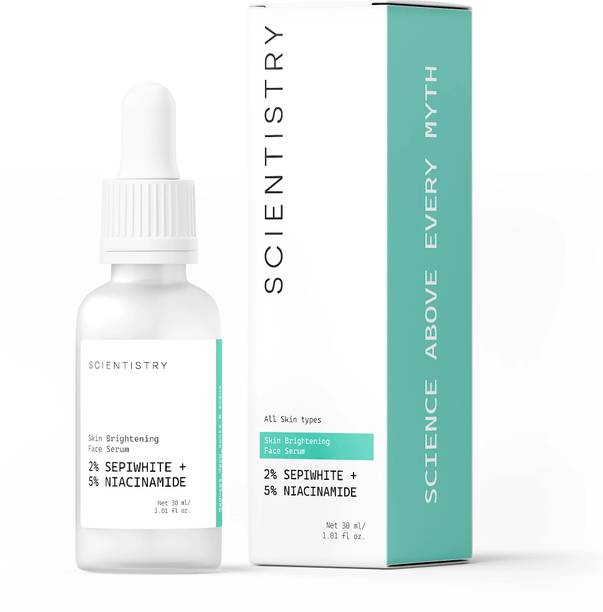 Scientistry Brightening Face Serum with 2% Sepiwhite and 5% Niacinamide for Glowing Skin