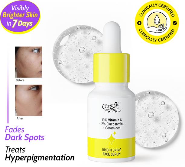 Chemist at Play 10% Vitamin C Serum - Face Serum for Women & Men - Brightens & Gives Glow
