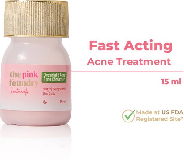 The Pink Foundry Acne Spot Corrector with Salicylic Acid for Reducing Active Acne Overnight
