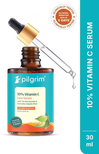 Pilgrim 10% Vitamin C Face Serum for Oily Skin|Men & Women|Skin Brightening