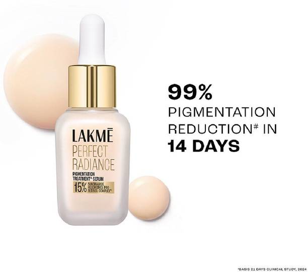 Lakmé Perfect Radiance Serum with 15% Niacinamide Resorcinol Pro Retinol Complex