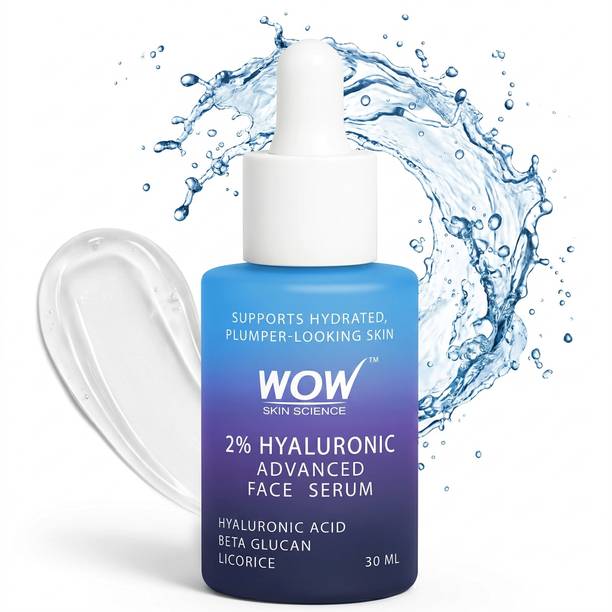 WOW SKIN SCIENCE 2% Hyaluronic Acid Hydrating Face Serum with Beta Glucan