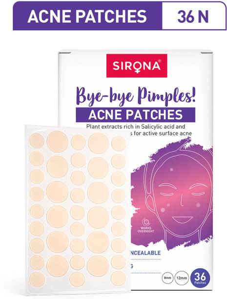 SIRONA Acne Pimple Patch for Face with Hydrocolloid & Salycylic Acid - 36 Patches