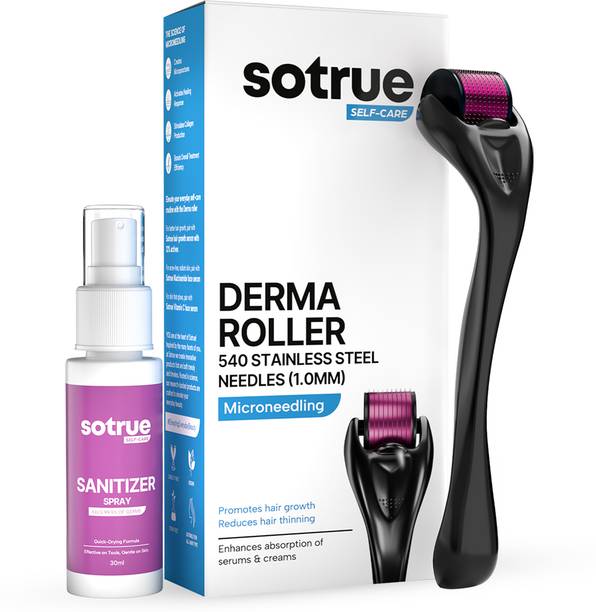 Sotrue Derma Roller For Hair Growth 1 mm with 540 Titanium Needles