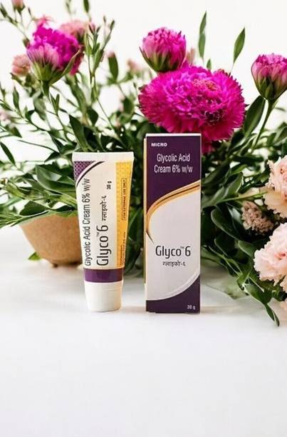Glyco-6 Glyco-6 Cream - Advanced Glycolic Acid Formula for Skin Rejuvenation and Exfoliation (30g) - Single Pack - 100% Effective in Reducing Fine Lines and Wrinkles