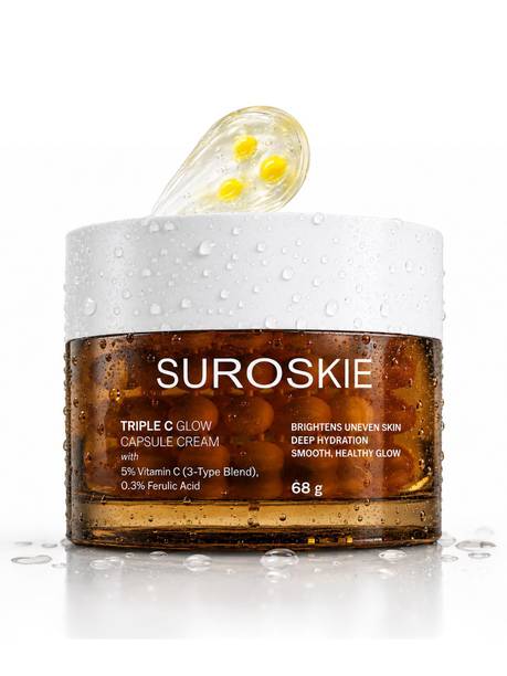 Suroskie Triple C Glow Capsule Cream | 5% Vitamin C (3-Type Blend) + 0.3% Ferulic Acid |