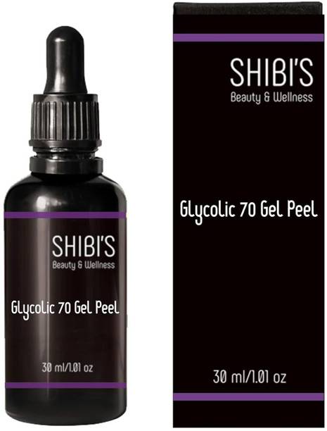SHIBI'S Glycolic 70 Gel Peel, Glycolic Acid 70% 30 ml with Neutralizer 100 ml Chemical Peel, Peeling Kit