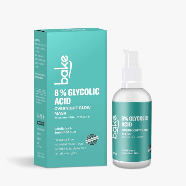 Bake 8% Glycolic Acid Serum For Improve Uneven Skin Tone, Pigmentation Solution & Overnight Peeling Serum