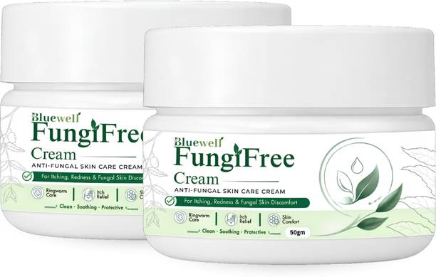 BLUEWELL FungiFree Anti-Fungal Cream for Itching, Redness & Ringworm Care