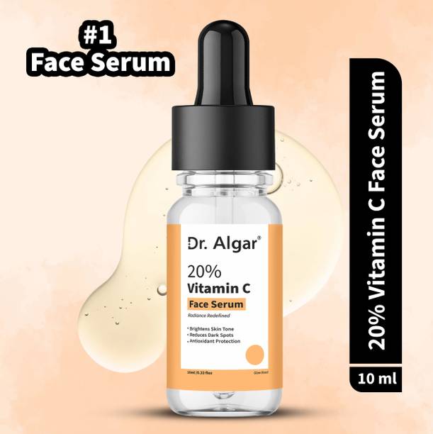 Dr. Algar Vitamin C Serum 20% for Brightening UV Damage & Glow, Suitable For All Skin Types
