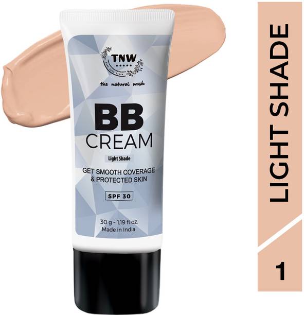 TNW - The Natural Wash BB Cream With SPF 30 | Light Shade | Matte Finish | Non-Greasy