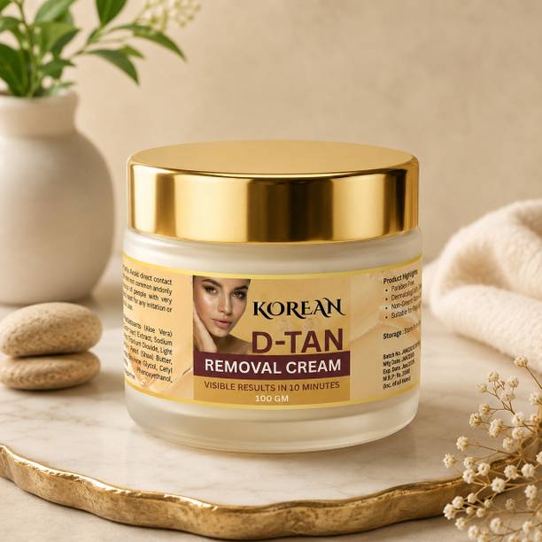 nandurba Korean De Tan Cream for Sun Tan Removal & Radiant Skin