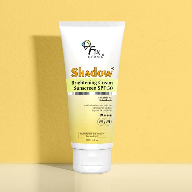 Fixderma Shadow Brightening Cream Sunscreen SPF50 PA+++, Reduce Tan & Brightens the Skin