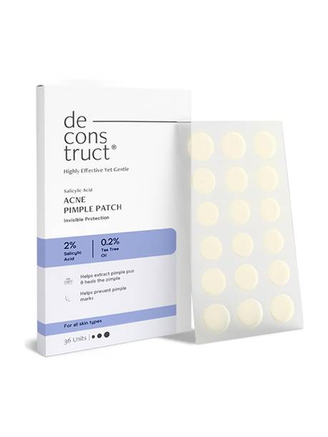 Deconstruct Acne Pimple Patch | 36 Patches | 2% Salicylic Acid | Absorbs Pimple Overnight