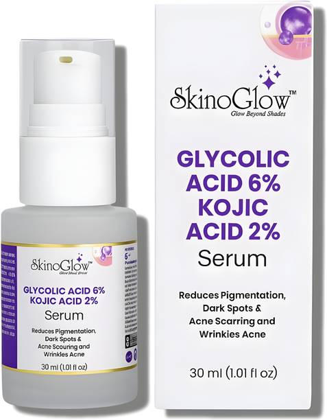 SKINOGLOW Glycolic Acid 6% + Kojic Acid 2% Serum
