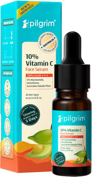 Pilgrim 10% Vitamin C Face Serum for Oily Skin|Men & Women|Skin Brightening