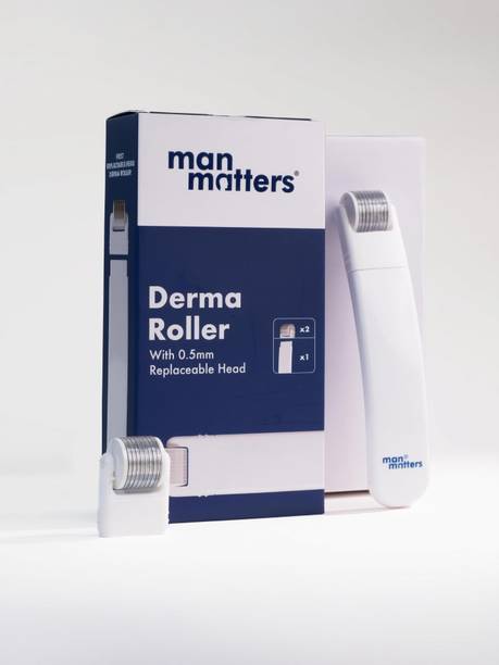 Man Matters 2-In-1 Derma Roller 0.5mm | Replaceable Head | Provides Hair & Beard Growth