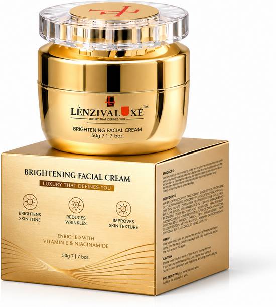 Lenziva Luxe Skin Brightening Cream for Dark Spots & Uneven Skin Tone
