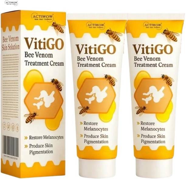 ACTIWOW Vitigo Bee Venom Cream for Sun-Touched Skin Repair 2 Pcs QA