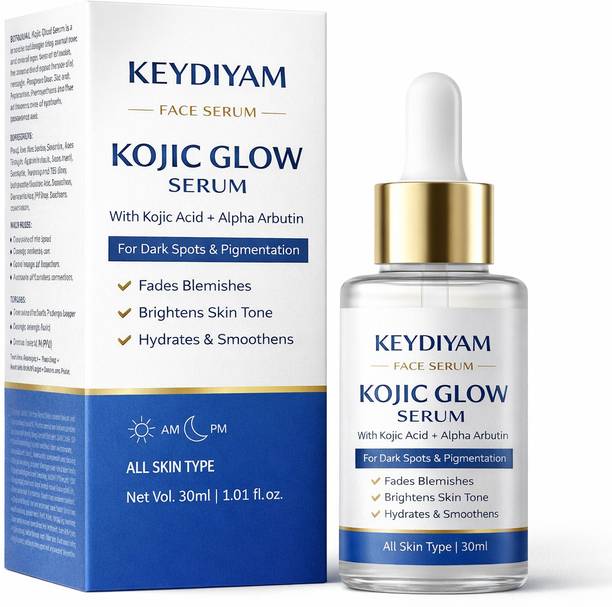 keydiyam Kojic Glow Face Serum for Dark Spots & Pigmentation (With Kojic Acid, Alpha Arbutin & Niacinamide)
