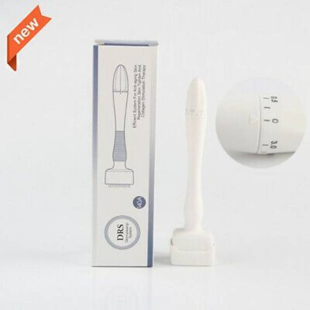 Effara Derma Stamp 140 Titanium Adjustable Micro Needles Facial Derma Roller Kit for Skin Repair, Face, Hair & Beard Growth Derma Roller Kit