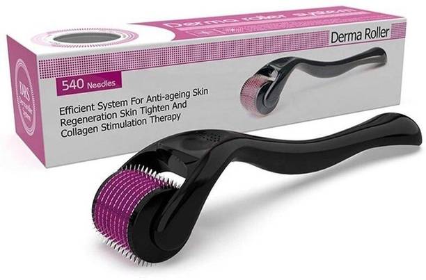 Effara Derma Roller 0.5mm with 540 Titanium Needles for Hair Growth and Skin Renewal