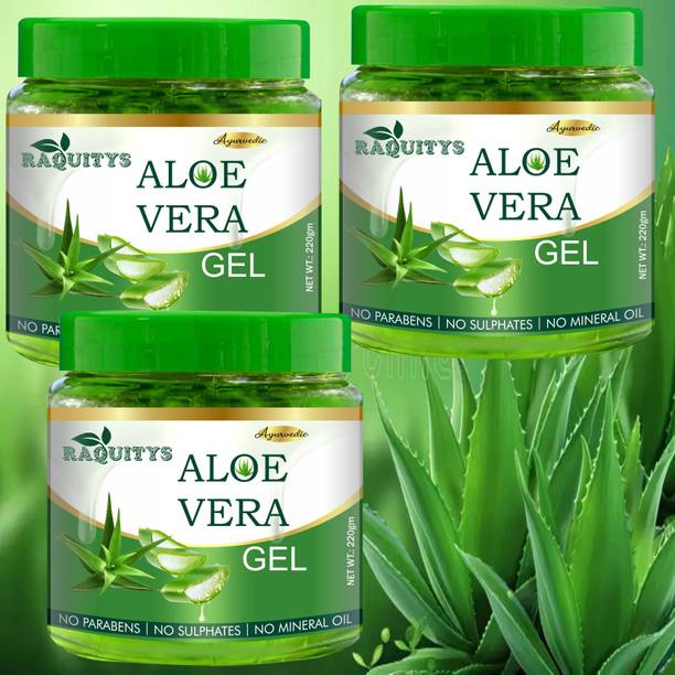 RAQUITYS Aloe Vera Multipurpose Beauty Gel For Skin And Hair (660 ml)