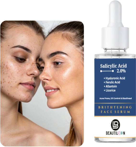 beautiloon Salicylic Acid Face Serum for Acne Control & Pimple Removal, Oil Control Face Serum for Oily Skin, Deep Pore Cleansing Blackhead & Whitehead Removal Serum with Exfoliating Skin Clarifying Formula