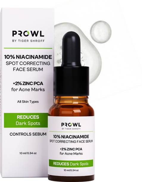 PROWL By Tiger Shroff 10% Niacinamide + 2% Zinc PCA Serum for Men | Reduce Dark Spot & Oil Control | Face Serums for All Dry Oily Skin