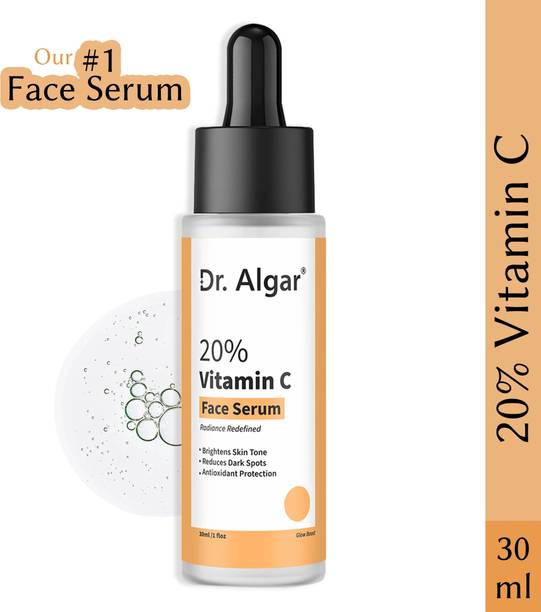 Dr. Algar 20% Vitamin C Face serum|Reduces dark spots,uneven skin tone|Brightens dull skin