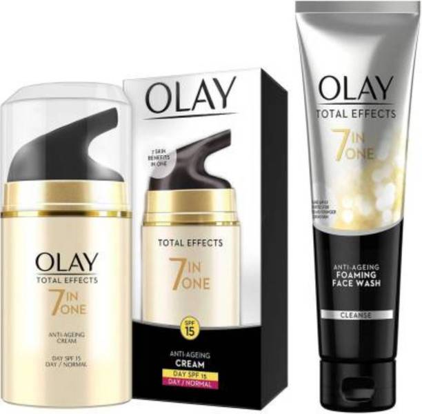 OLAY ANTI AGEING DAY/ NORMAL SPF 15 CREAM AND FOAMING FACE WASH