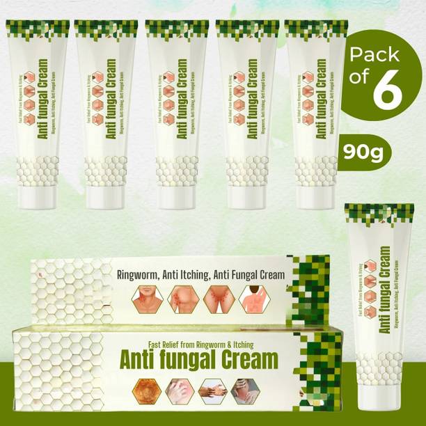 AJANTA Ayurvedic Anti Fungal Cream for Skin Infection, Itching & Private Parts Relief | Daad Khaj Khujli Cream PACK OF 6