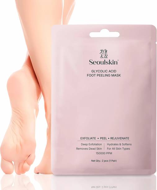 Seoulskin Glycolic Acid Foot Peeling Mask | Deep Exfoliation, Hydration & Softening | 1 Pair