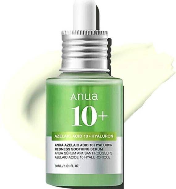 ANUA Azelaic Acid 10 Hyaluron Redness Soothing Serum, Facial Serum for Sensitive skin, Hyaluronic Acid, Niacinamide, Spot Care, Natural Color, Vegan, Korean Skincare (30ml/ 1.01 fl oz.)