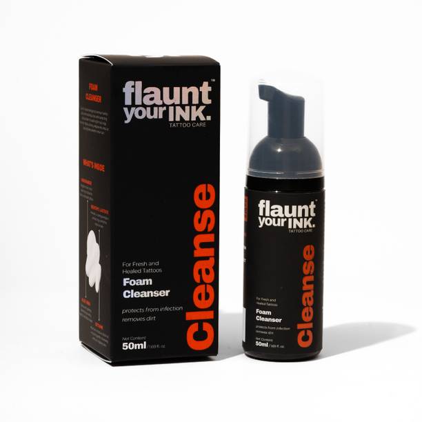 Flaunt Your Ink Tattoo Foam Cleanser | Gentle Cleansing with Dirt Removal & Infection Protection | Enriched with Niacinamide & Betaine | Ideal for Fresh Tattoos