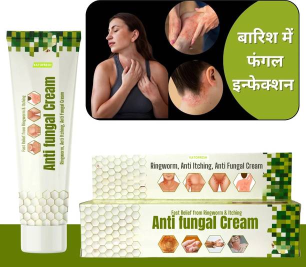 AJANTA KATOFRESH Anti Fungal Cream for Itching Skin & Ringworm | Skin Infection & Rash Relief Cream for Men & Women (15 g)