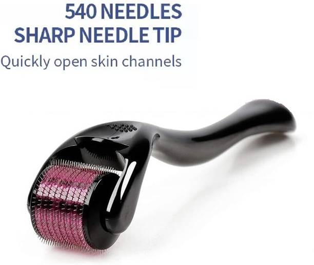 yim~mi Blackhead Removel Derma Roller 0.5mm 540 Titanium Micro Needles for Hair&Beard Growth