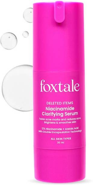 Foxtale 12% Niacinamide Serum with Azelaic Acid|Reduce acne, marks in 14 days