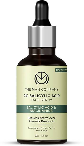 THE MAN COMPANY 2% Salicylic Acid Anti-Acne Face Serum For Pimples, Open Pores & Oil Balancing