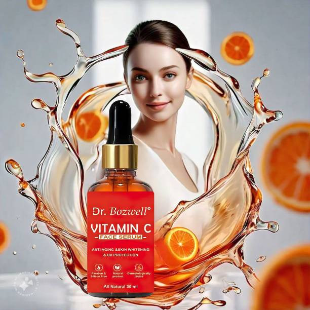 Dr.bozwell Vitamin C Face Serum for Glowing Skin, Skin Brightening Serum & Dark Circle