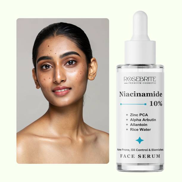RoseBrite Niacinamide Zinc PCA Face Serum – Acne Control, Dark Spot Removal & Radiant Glow Boosting Skin Brightening Formula