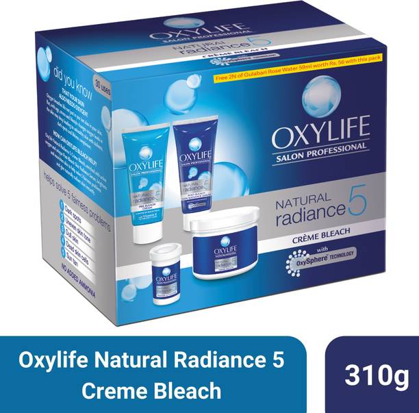 Oxylife Radiance 5 Creme Bleach|With Oxysphere Technology|Enriched With Vitamin E
