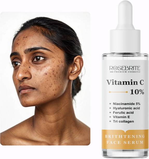 RoseBrite Vitamin C Niacinamide Hyaluronic Acid Face Serum for Bright Skin, Pigmentation Repair, Glow & Moisturizing Daily Care