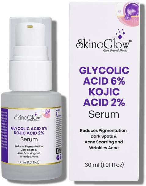 SKINOGLOW Glycolic Acid 6% + Kojic Acid 2% Serum