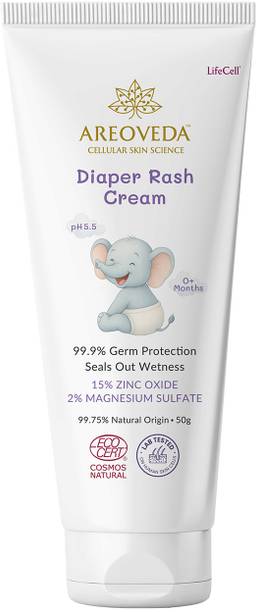 Areoveda Diaper Rash Cream with Zinc Oxide & Oats, Soothes Diaper Rash, Safe From Day 1