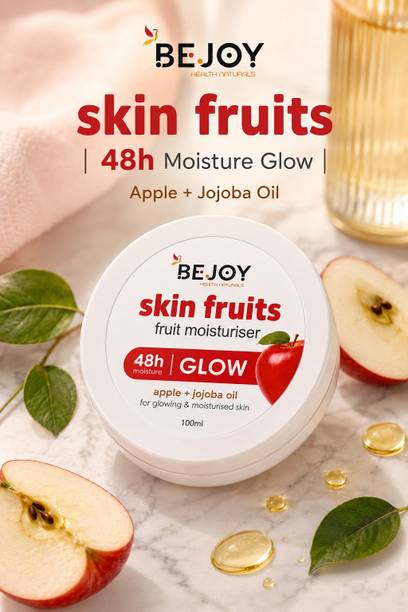 Bejoy Skin Fruits Moisturiser with Apple Extract & Jojoba Oil, Long Lasting Hydration, Soft & Radiant Skin Care Cream