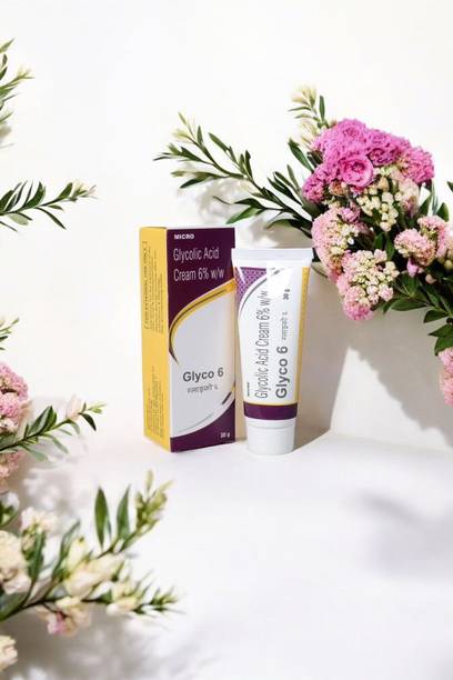 glyco-6 Professional Exfoliating Glycolic Acid Cream for Smooth Skin (30g) - Single Pack