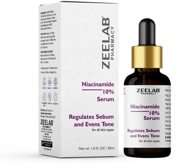 zeelab Niacinamide 10% Face Serum – Advanced Formula for Acne, Open Pores, Oil Control & Skin Brightening | Niacinamide Serum for Men, Women & Sensitive Skin